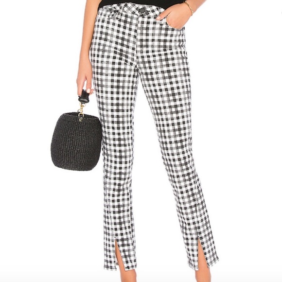 PAIGE Denim - Paige Hoxton straight ankle city gingham jeans